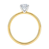 1.50Ct Emerald Lab Grown IGI G/VS1 Diamond Ring in 10K Yellow Gold