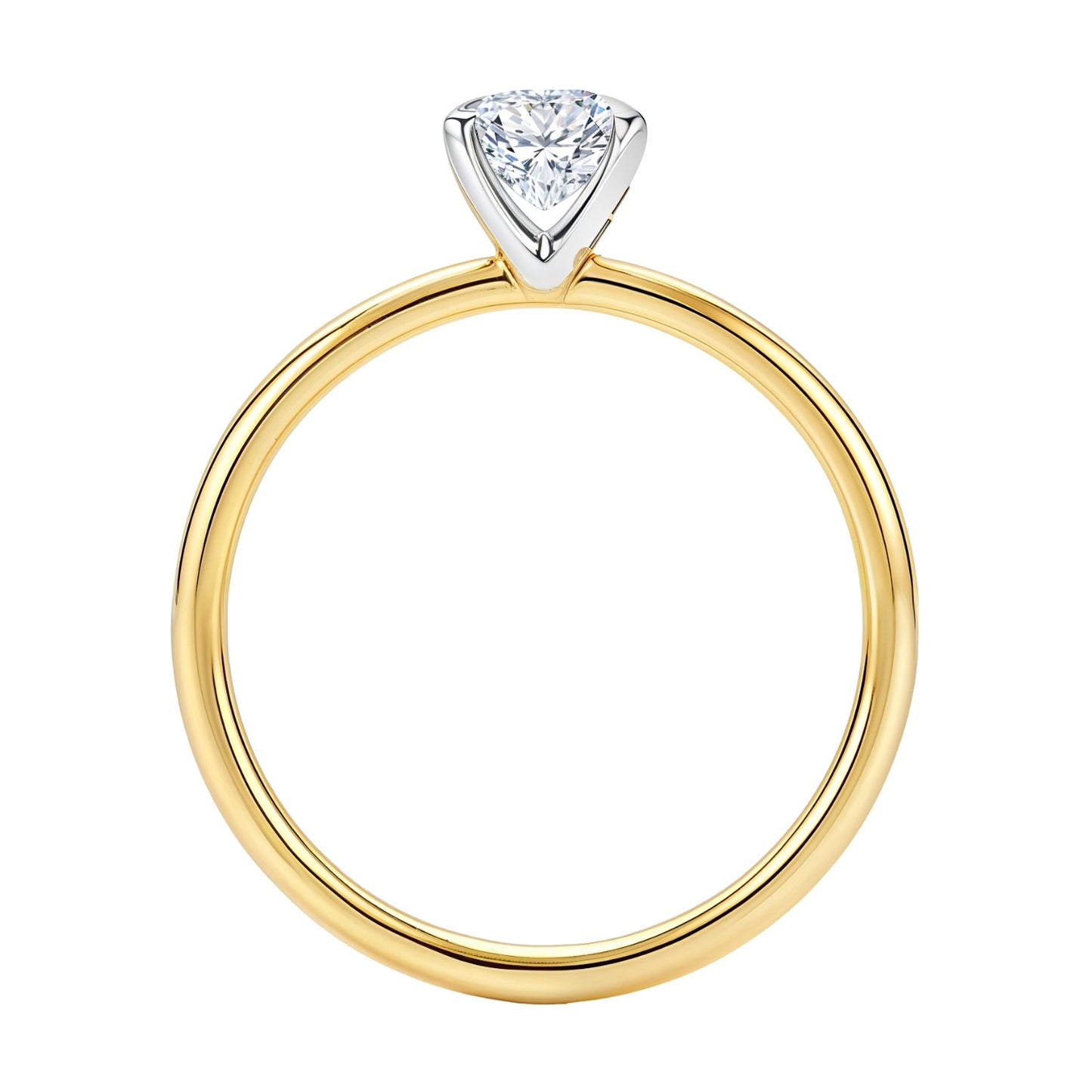 1.50Ct Emerald Lab Grown IGI G/VS1 Diamond Ring in 10K Yellow Gold