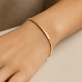 Mini Cube Bracelet in 14K Yellow Gold (2.60 mm)
