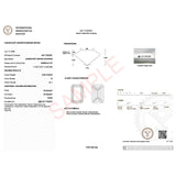 5 Carat Emerald Lab Grown IGI G/VS1 Diamond Solitaire Ring in 10K White Gold