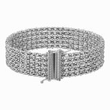 Medium Red Carpet Bracelet in 14K White Gold (14.10 mm)