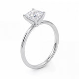 1.50Ct Princess Lab Grown IGI G/VS1 Diamond Ring in 14K White Gold