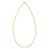 14K Yellow Gold Flat Pebble Link Necklace (2.50 mm)