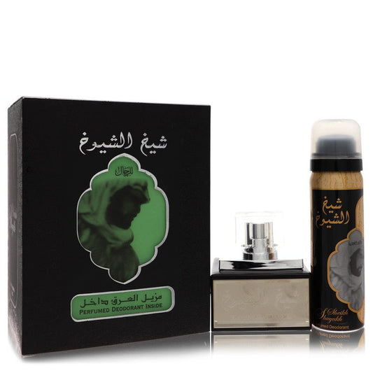 Lattfa Sheikh Al Shuyukh Eau De Parfum Spray with 1.7 oz Deodorant Spray