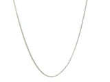 10k White Gold Adjustable Wheat Chain (1.00 mm)