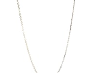 10k White Gold Cable Chain (1.10 mm)