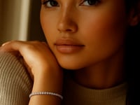 Lab Grown Round Diamond Tennis Bracelet in 14k White Gold (2 cctw F/G  VS2/SI1)