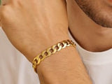 10k Yellow Gold Curb Bracelet (7.00 mm)
