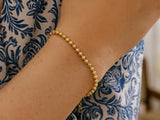 Duo Bead Bracelet in 14K Yellow Gold (3.00mm)